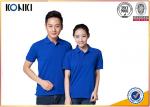 Cotton / Polyester Golf Polo Shirt Knitted Mens Custom Printed Polo Shirts
