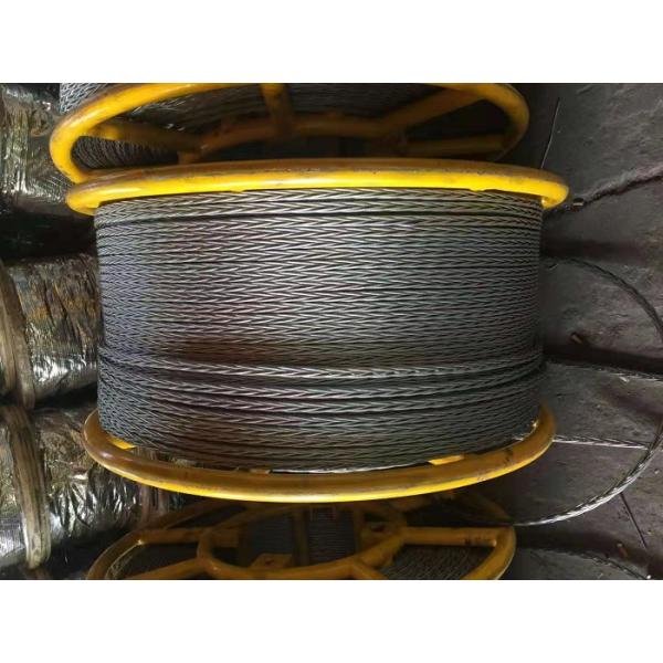 8 Strands Anti Twisting Braided Steel Rope For Pulling Conductor Or Optic Fiber Cable