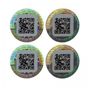 China OEM QR Code Label Removable Industry Security Auto Parts Label ROHS on sale