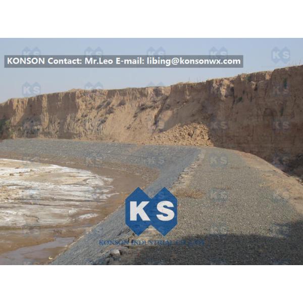 Galvanized Wire Stone Gabion Basket For River Crossing / Marinas / Seashore Protection