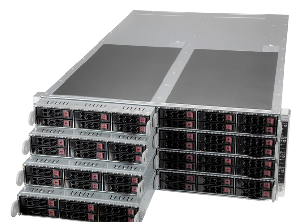OEM ACPI 8 Node FatTwin Supermicro 4U Storage Server SYS-F511E2-RT