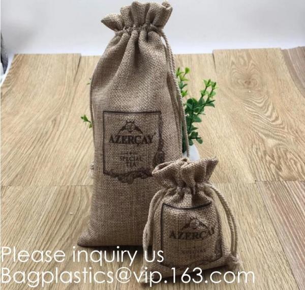 Colorful Burlap Bag Drawstring Gift Bags Jute Bag Hessian Linen Sacks Jewelry Pouches for Wedding Party Favors Candies D