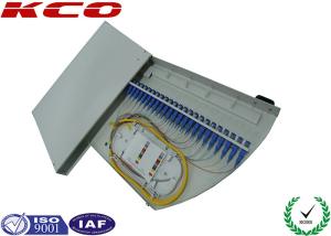 China Rotate FTTH FTTB Fiber Optic Terminal Box / Rotating FC LC 24 Cores 48 Cores ODF Patch Panel on sale