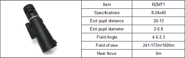 HD Zoom Compact Monocular Telescope 10-30X42 With Smartphone Adapter Tripod