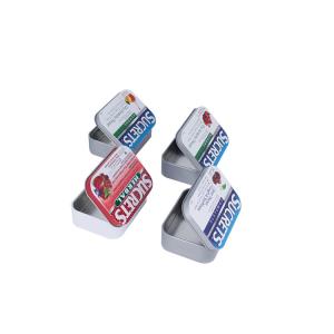 China Rectangular Metal Tins for sale Custom Storage Tin with Lid Wholesale Candy Tin Containers on sale
