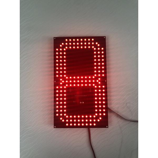 12 Inch LED Digital Board 7 Segment Digit Of Leds In Red Color Wide View Angle
