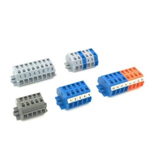 Quality Replacement Screwless Spring Clamp Terminal Blocks Modular for sale