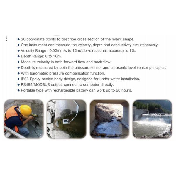 CE IP68 Ultrasonic Open Channel Flow Meter