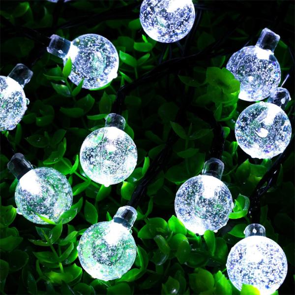 Monocrystalline Silicon 800mAh Solar String Lights IP65 Waterproof 60 LED