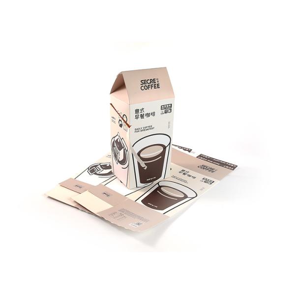 OEM Custom Cardboard Display Stand Boxes Recyclable Food Grade For Coffee