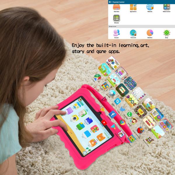 7 Inch A133 CPU Tablet for Kids Portable and Affordable Educational Device at a