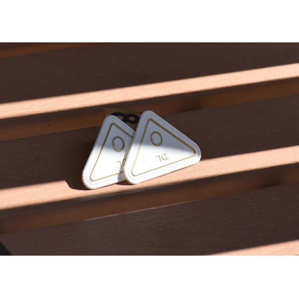White Eco Friendly TPU Printed Label Customised Gold Logo For Garments