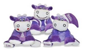 Quality Purple Stuffed Milk Cow Animal Promotional Gifts Toys 8 Inch CE Standard for sale