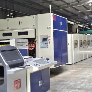 China WEST RIVER Triple-ply Cardboard Manufacturing Line with Backhoff Cruise Control System on sale