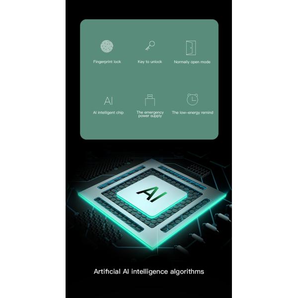 Fingerprint Smart Door Lock Zinc Alloy Material fingerprint key app unlock work with google home and aleax