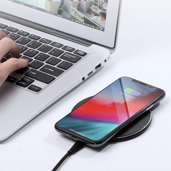Alu ABS Micro USB 10W QI Standard Wireless Charging Pad
