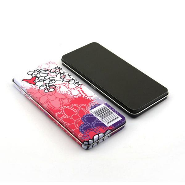 Eco Friendly Custom Recycled Small Metal Box Hinged Lid For Eyelash Brush