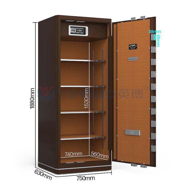 Buy Patented Double T Bolts Home Safe Deposit Box With Fingerprint Recognize Technology And Dual Alarm System YB/N6-180 at wholesale prices