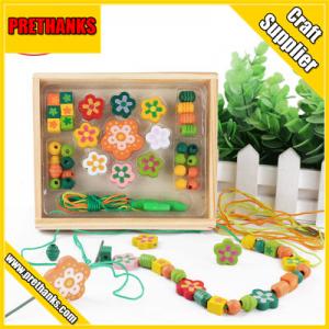 China DIY jewelry kids gift most popular wooden beads toys on sale