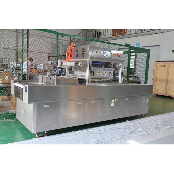 Vertical Vacuum Tray Sealing Machine Automatic Fresh Chicken Vaccum Sealer