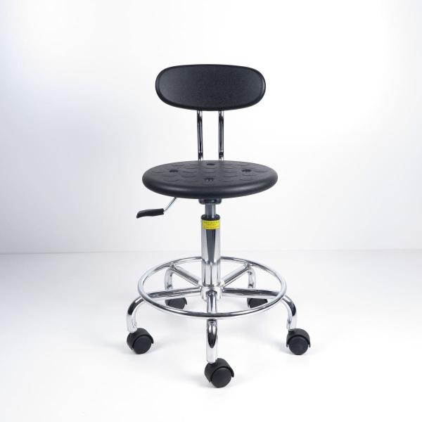 Buy Adjustable/swivel ESD Anti Static Stool With Small Backrest To Save Space at wholesale prices