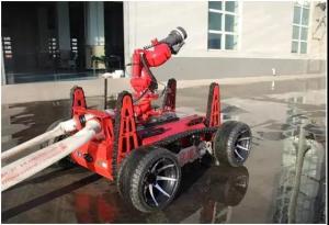 China Fire fighting robot  Monitor function: spray /jet mode switch, shoot / rod angle switching, swing function on sale