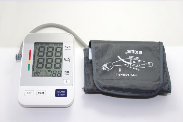 Buy Bluetooth Digital Blood Pressure Machine with 70*55 mm Large LCD size and Grey Cuff at wholesale prices
