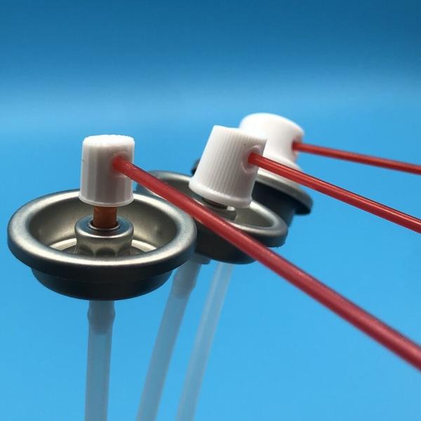 Spray valve components disassembled showing internal parts