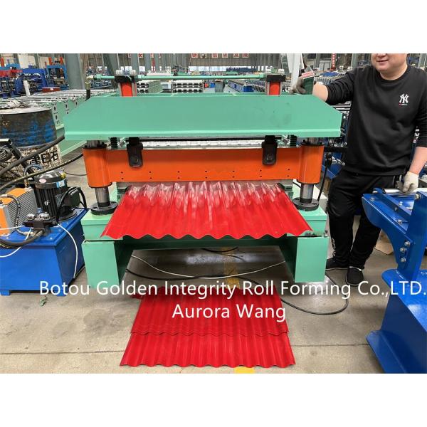 Metal Corrugated Roof Sheet Roll Forming Machine Cold Galvanizing Line