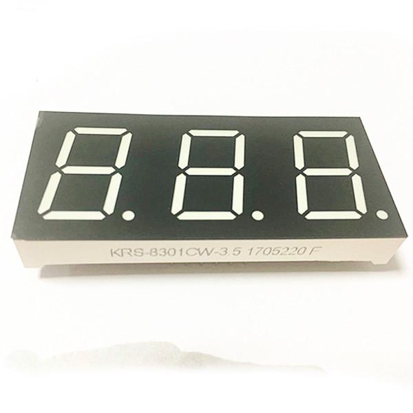 0.80 Inch Alphanumeric Segment Display Three Digit Common Cathode
