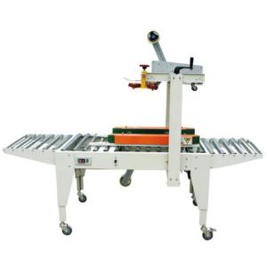 China Advanced Semi automatic carton sealing machine Side Conveyor Belt on sale
