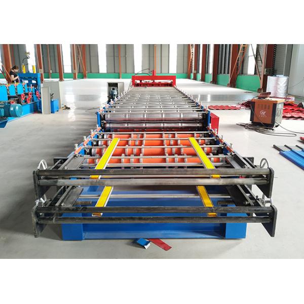 Double Deck Color Steel Sheet Roof Tile Making 2 Layer Roll Forming Machine For Roof Sheet