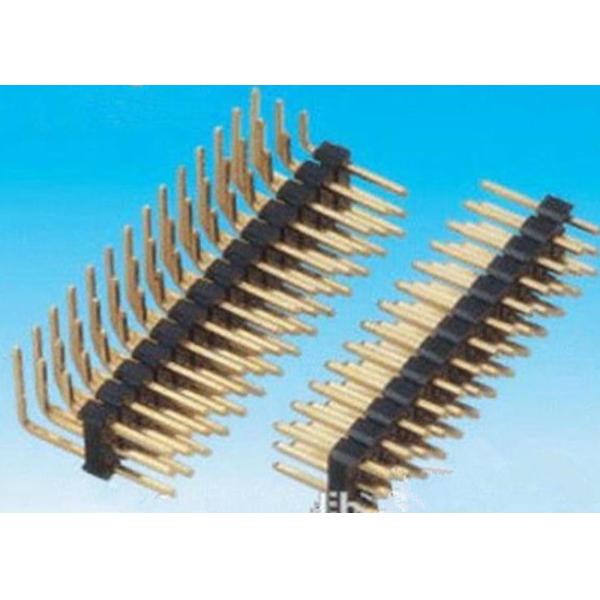 Pitch2.54mm 2*14P HeaderConnector DIP Black Brass material