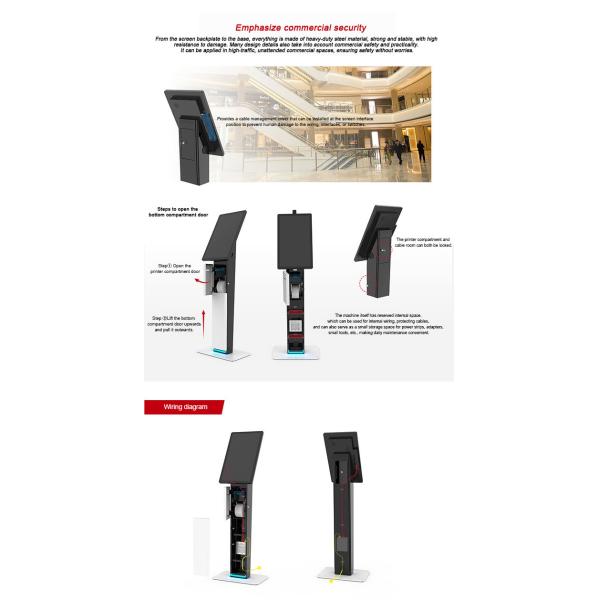 Self-Service Ordering Touchscreen Kiosk for Retail and Dining