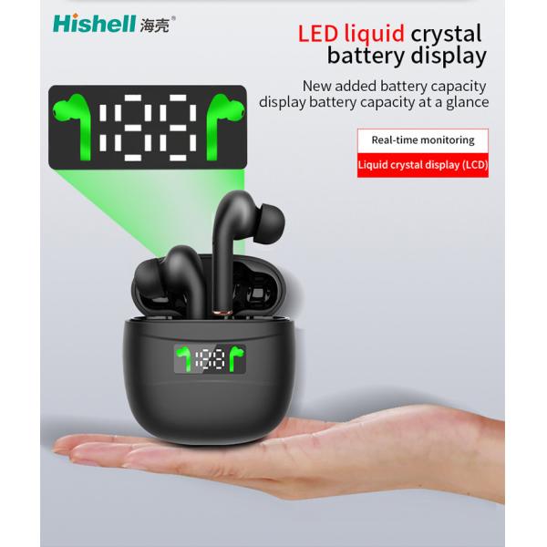 Portable Bluetooth TWS True Wireless Stereo Earbuds 500mAh J3 Pro With LED Display