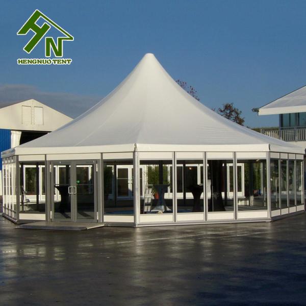 Multi Sided Outdoor Hexagon Shaped Tent Heavy Duty Aluminum Structure