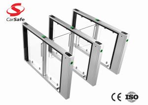 China AC speed stainless pedestrian gate with facial recognization/QR code infrared RFID reader low noise station access on sale