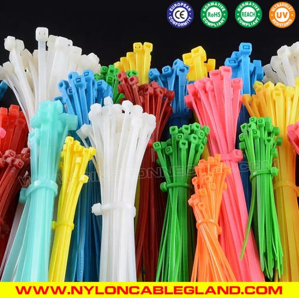 Industrial Strength Self-locking Nylon Cable Ties Plastic Cable Zip Ties Tie Wraps with CE, ROHS, REACH, UV