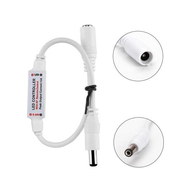 11 Key RF DC Single Color LED Controller Mini Wireless With Plastic Material