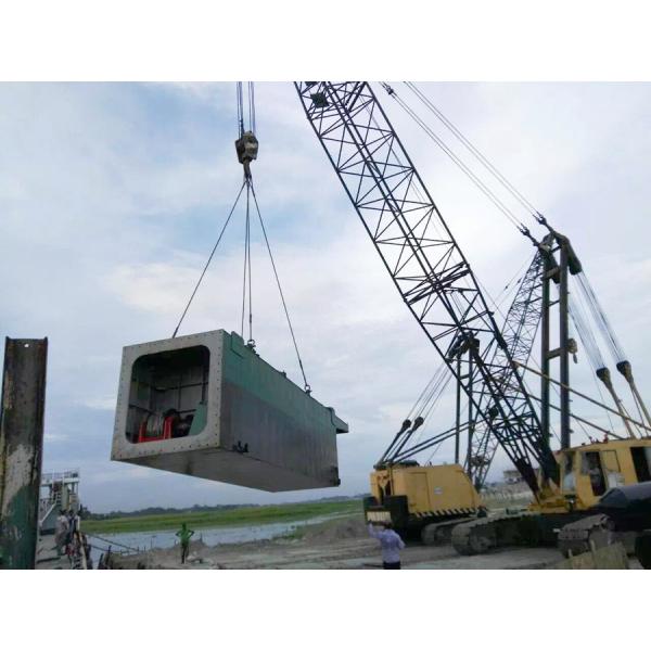 Marine Cummins Diesel Engine Cutter Suction Dredging Boat for River Mud Dredging with 1500m Discharge Distance