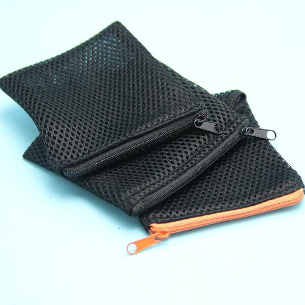 Custom logo portable Sandwich mesh sport equipment produce bags with sewing label