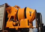 Industrial Dry Mix Portable Concrete Mixer , 3 Point Rotating Drum Stone Cement