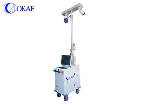 Battery Power Body Temperature Detection Tower Mobile Sentry With Binocular Thermal Imaging