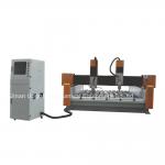 New Double Z-axis Double Heads Stone CNC Carving Machine with Steel Table