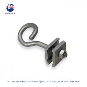 Quality ISO 9001 Galvanized Steel 2mm Fiber Drop Wire Clamp , Mid Span Clamp for sale