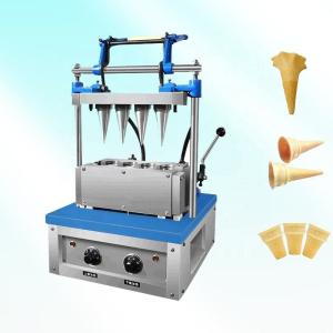 Quality Industrial Electric Ice Cream Cone Maker Automatic Waffle Cup And Cone Filling Making Machine With Ice Cream Cone Machine for sale