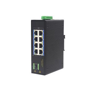 Quality 8 Port Industrial Ethernet Switch Tx RJ45 IEEE802.3 with 1 SFP port for sale