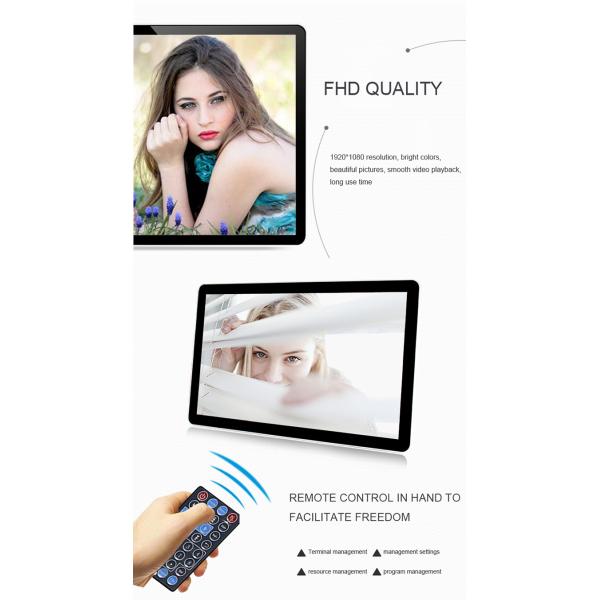Indoor Wall Mounted Digital Signage TFT Type With 32 Inch Android Touch Screen