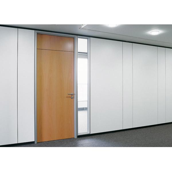 Pre Fabricated Solid Wood Partition Panel Office Partition Wall Systems 108mm