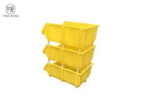 China Assembly Bench Plastic Bin Boxes , Stackable Storage Boxes For Warehouse Shelving on sale